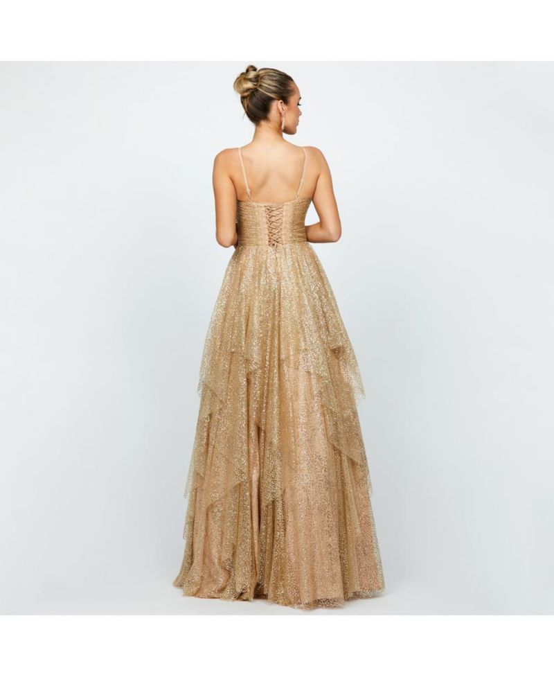 Women's Brylee Glitter Ball Gown