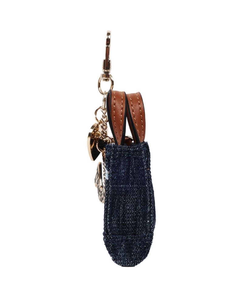 Mini Denim Tote Bag Charm