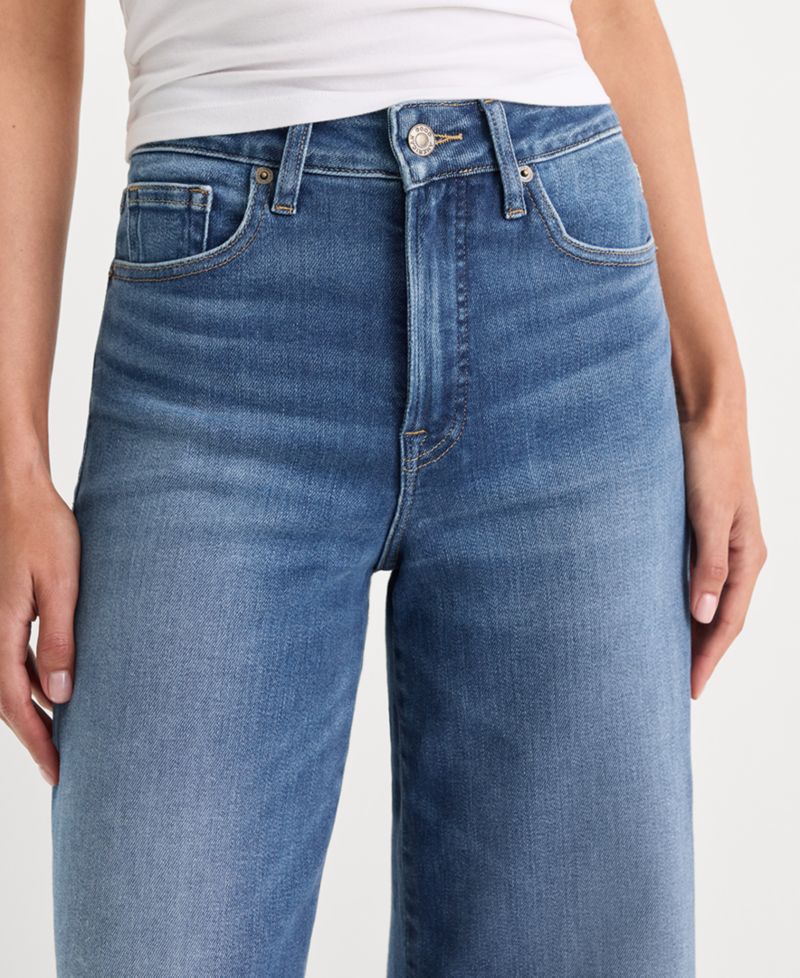 Women's Soft Tech Good Waist Palazzo Ankle Jeans