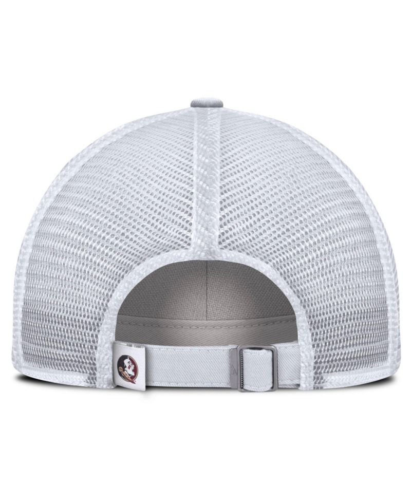 Men's White Florida State Seminoles Club Campus Trucker Adjustable Hat