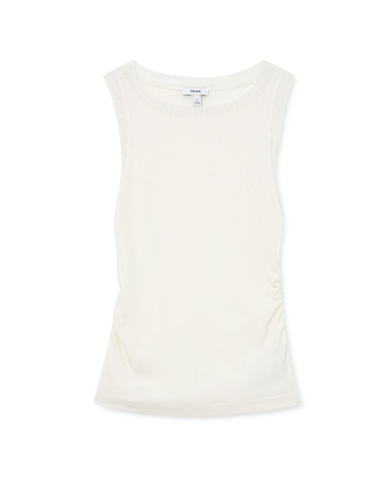 Women's Trinny Sleeveless Boat-Neck Ruched Vest