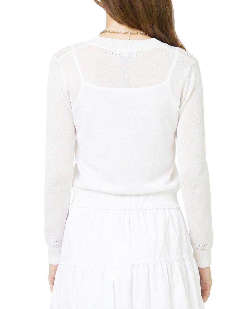 Women's Serena Sheer Pointelle Cardigan