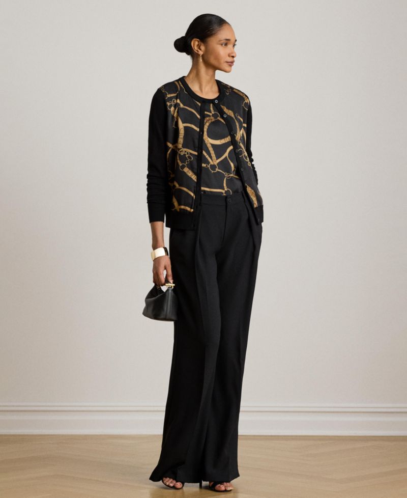Women's Belting Print Cardigan
