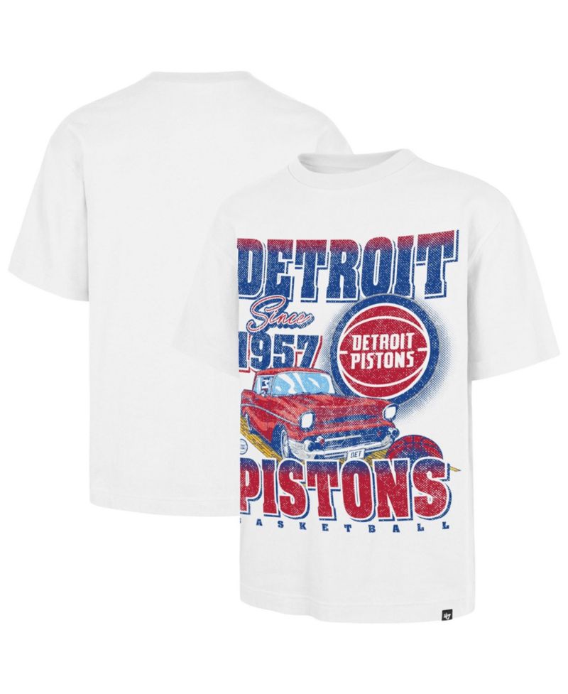 Men's White Detroit Pistons Regional Franklin T-Shirt