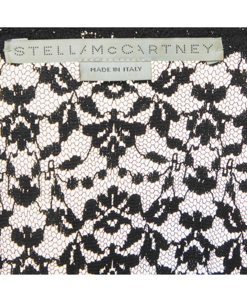 Stella McCartney Women's Sheer Lace Short-Sleeve Top