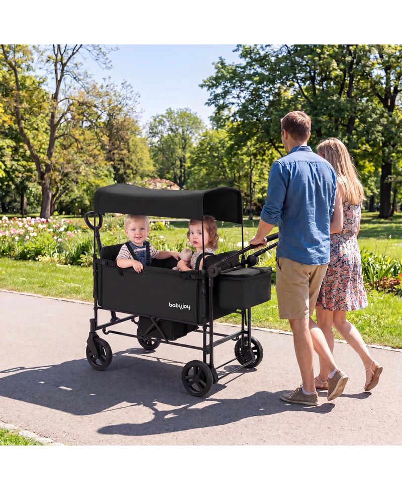 Baby 2 in 1 Baby Stroller Folding High Landscape Pushchair with Bassinet Mode