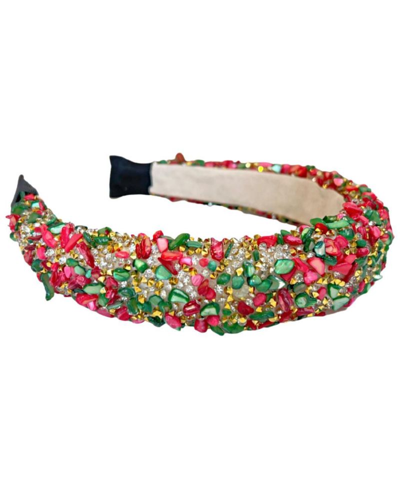 Limited Edition All That Glitters Headband - Christmas Red + Green