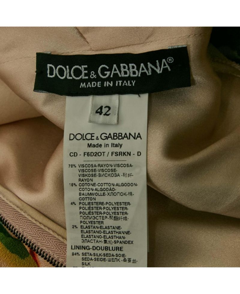 Women's Pre-Owned Dolce and Gabbana Pink Floral Print Crepe Lace Trim Short Dress