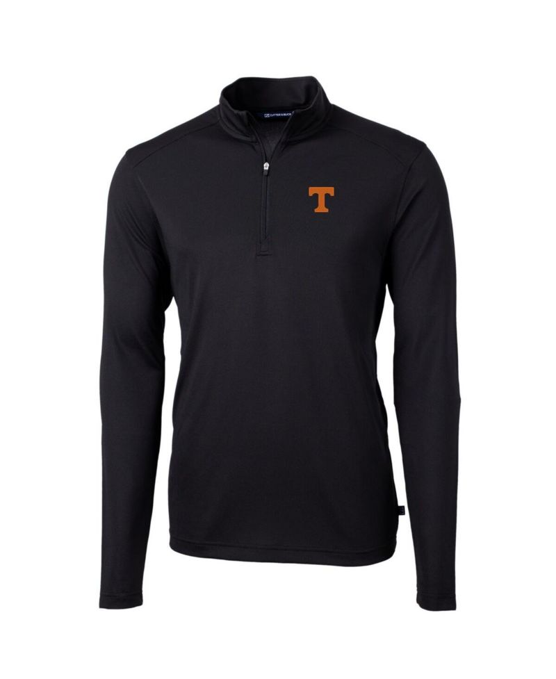 Men's Black Tennessee Volunteers Virtue Eco Pique Quarter-Zip Jacket