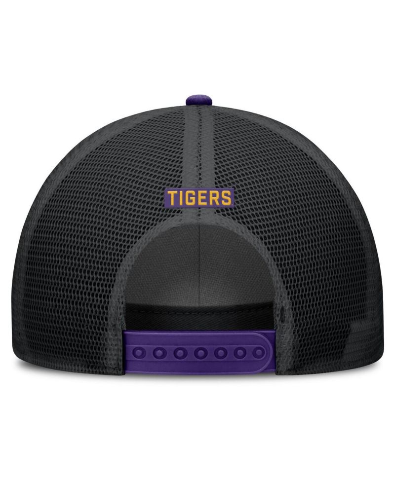 Men's Purple LSU Tigers Rise Primetime Trucker Adjustable Hat