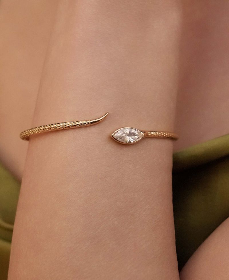 Marquise Crystal Cuff Bracelet