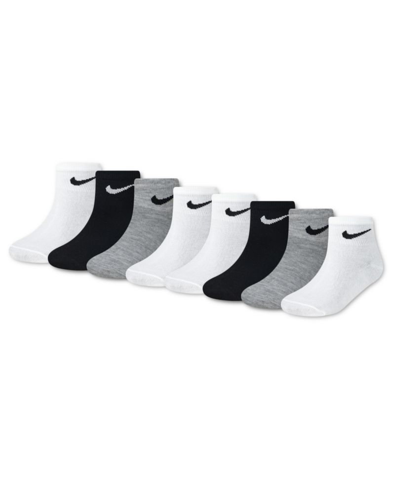 Boys' and Girls' 5-7 Ankle Socks, 8-Pack
