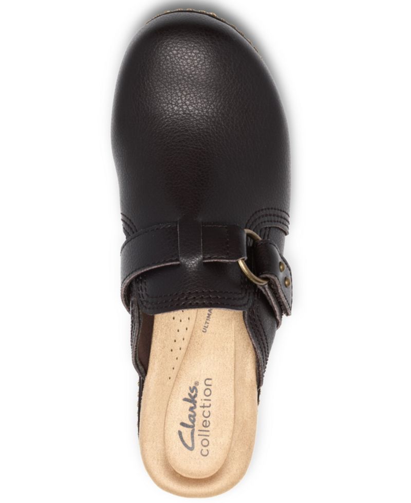 Women's Paizlee Ali Leather Block Heel Mule Clogs