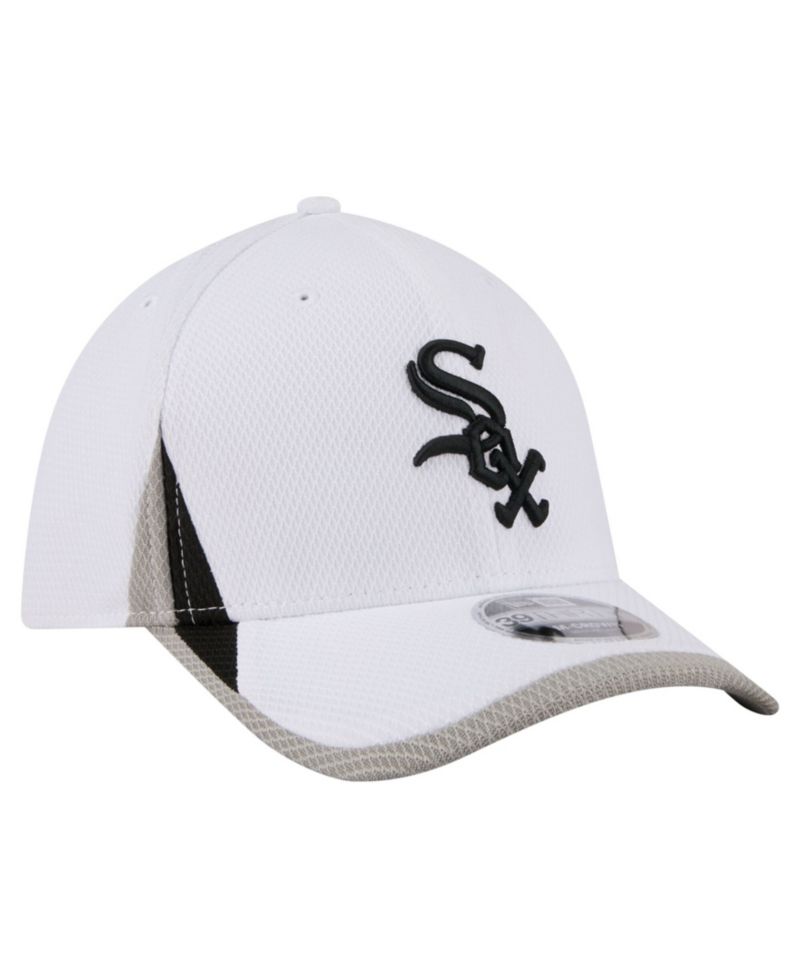 Men's White Chicago White Sox Cut n Sew 39THIRTY Flex Hat