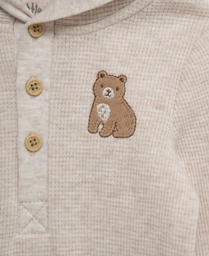 Baby Boys' Bear Long-Sleeve Bodysuit and Pants, 2-Piece Set