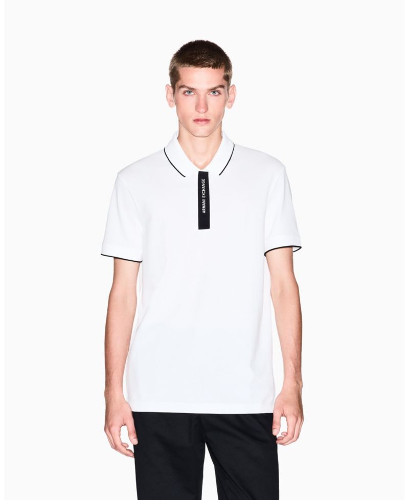 Men's Grosgrain Logo Polo Shirt