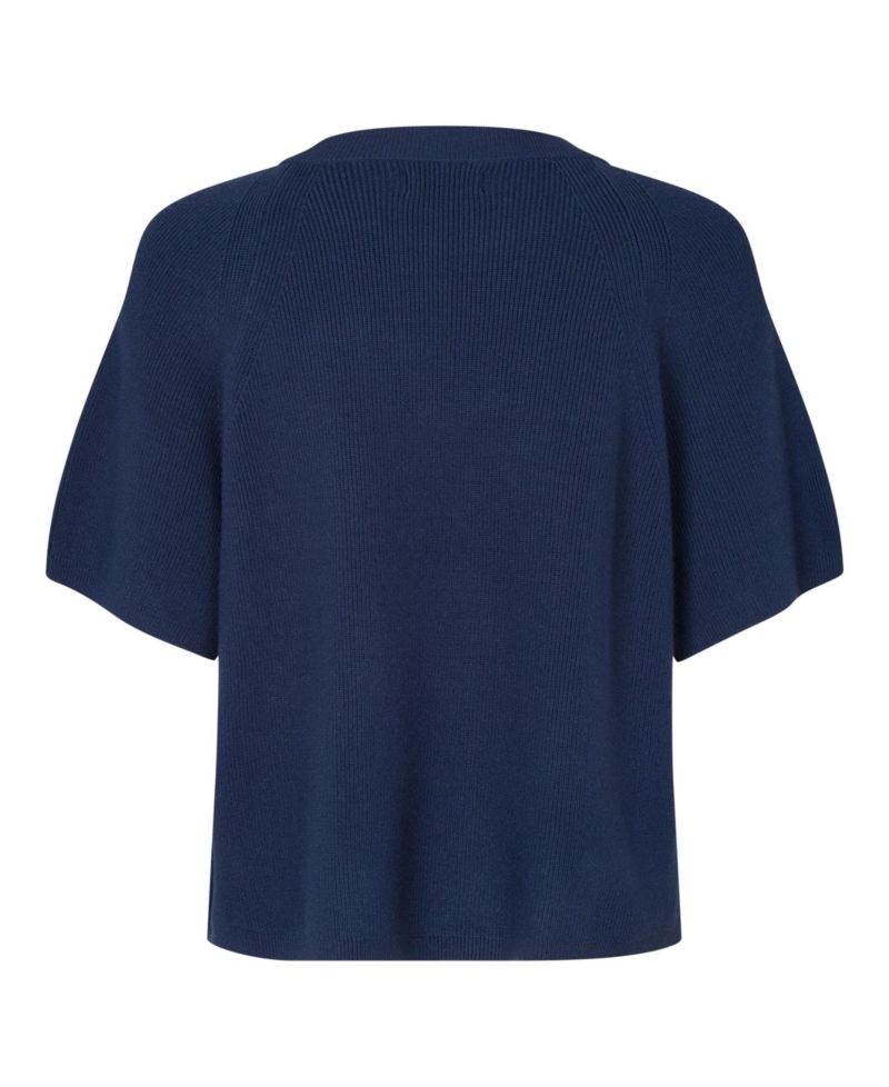 Women's MaFokimia Short-Sleeve Crewneck Pullover Knit Blouse