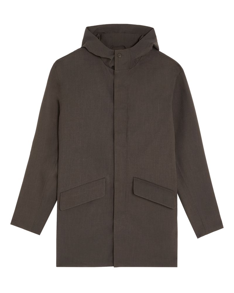 Men's Long Sleeve Hooded Military Parka Jacket
