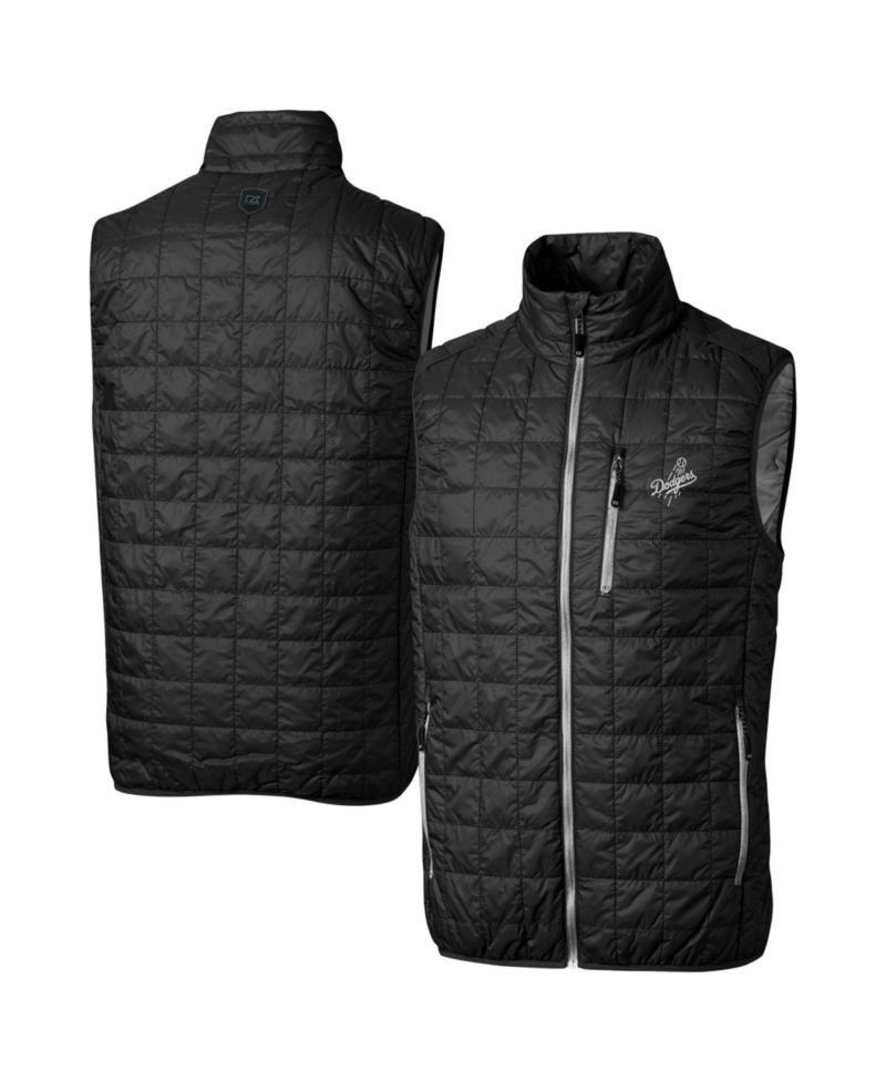 Men's Black Los Angeles Dodgers Rainier PrimaLoft® Eco Insulated Full-Zip Puffer Vest