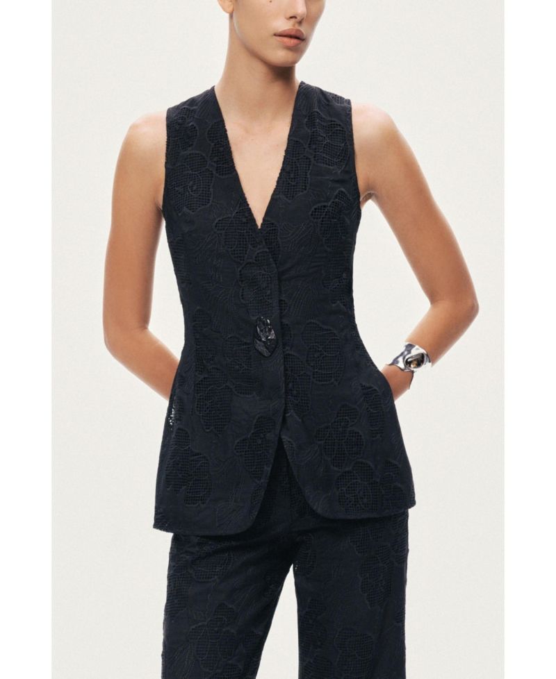 Women's Textured Tailored Vest