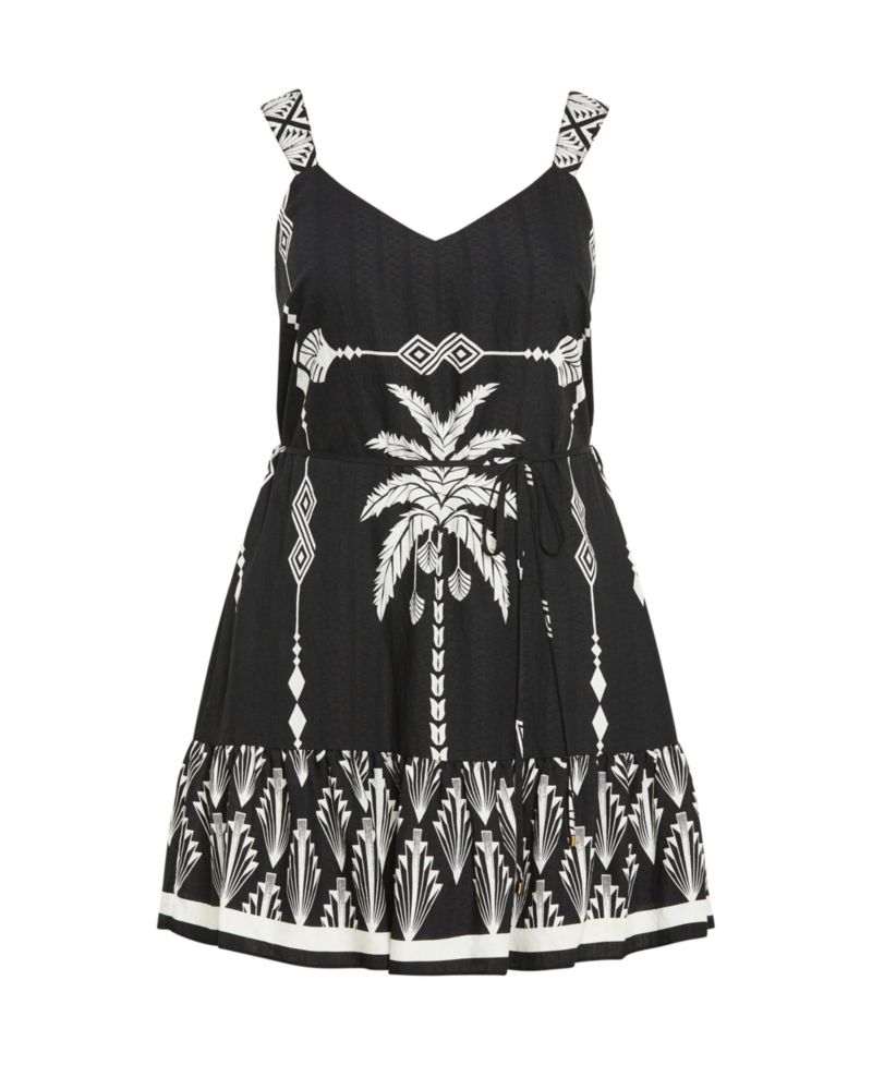 Women's Peta Border Print Dress
