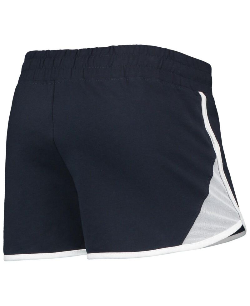 Women's Navy Washington Nationals Stretch French Terry Shorts