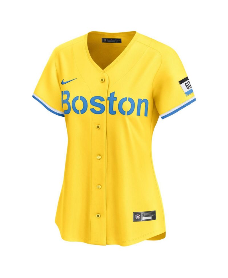 Women's David Ortiz Gold Boston Red Sox City Connect Limited Jersey