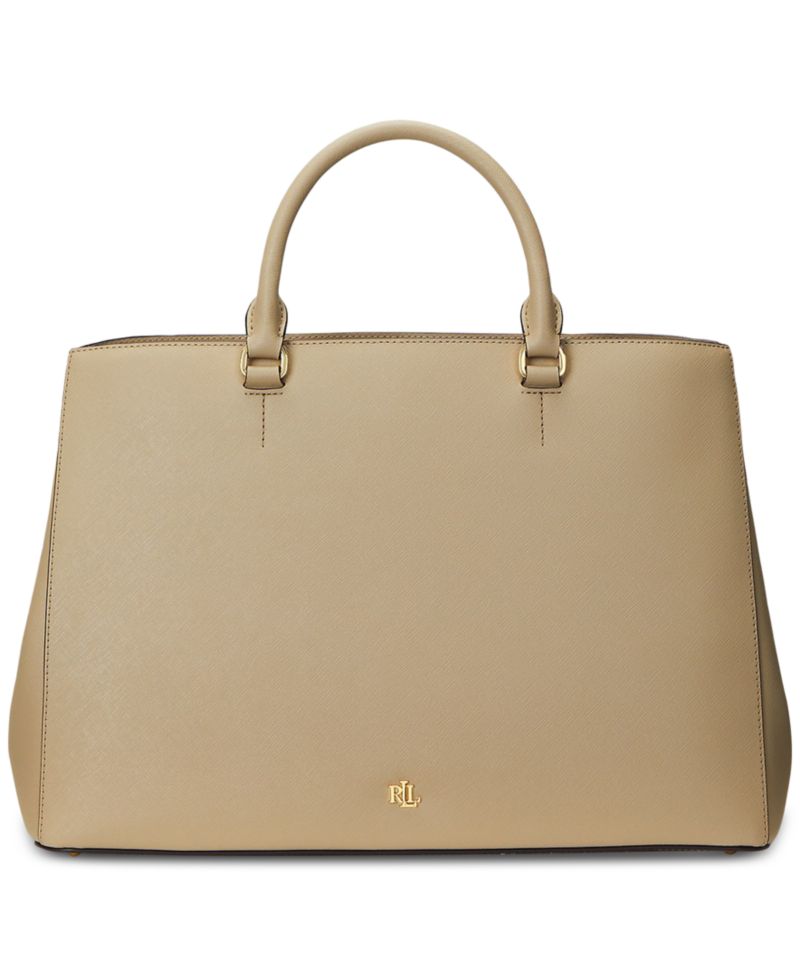Hanna Large Crosshatch Leather Satchel Bag