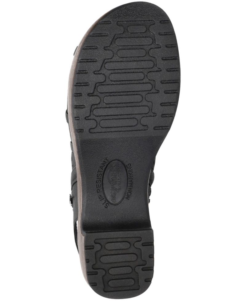 Easy Street Women's Evan Open Toe Platform Sandals