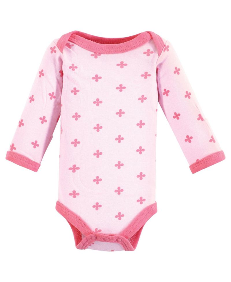 Baby Girls Preemie Long Sleeve Bodysuits 3pk - Foxy