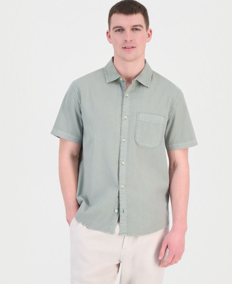 Men's Garment Dyed Linen Blend Hero Shirt