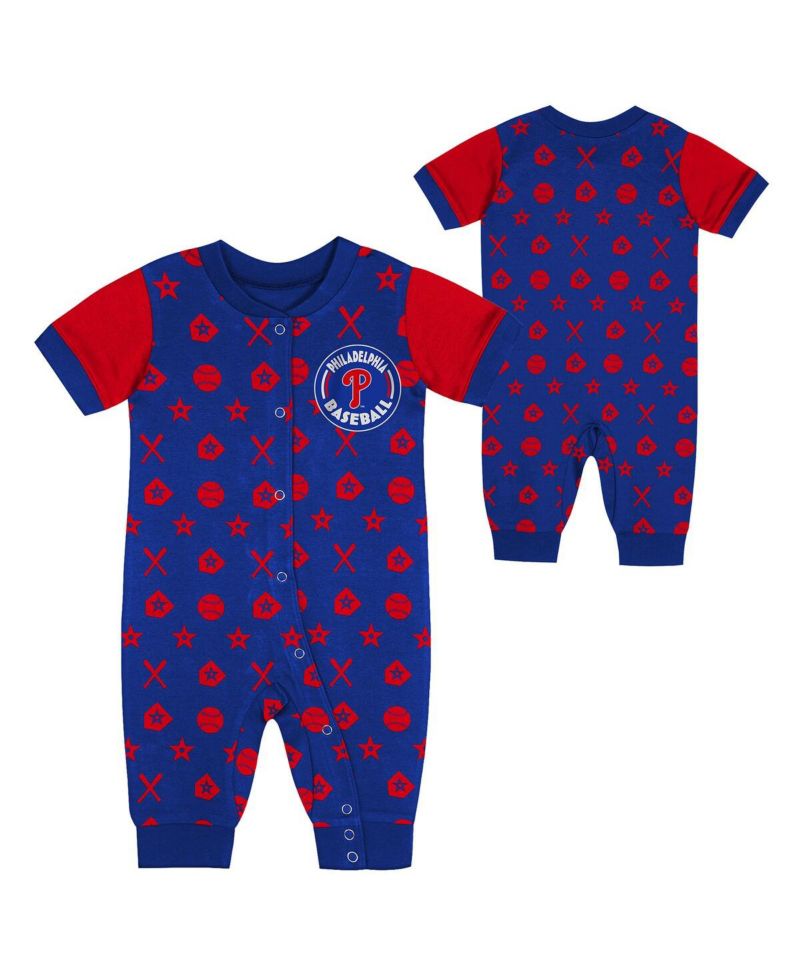 Newborn Blue Philadelphia Phillies Hard 90 Coveralls