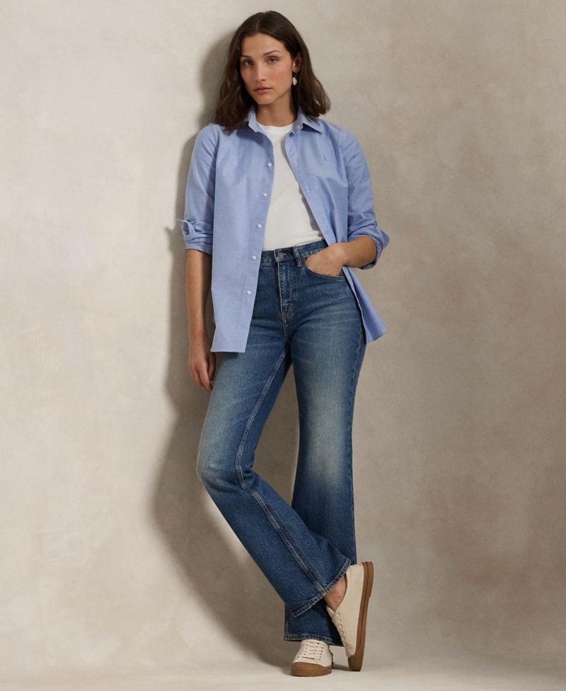 Women's Stretch Slim Fit Oxford Shirt