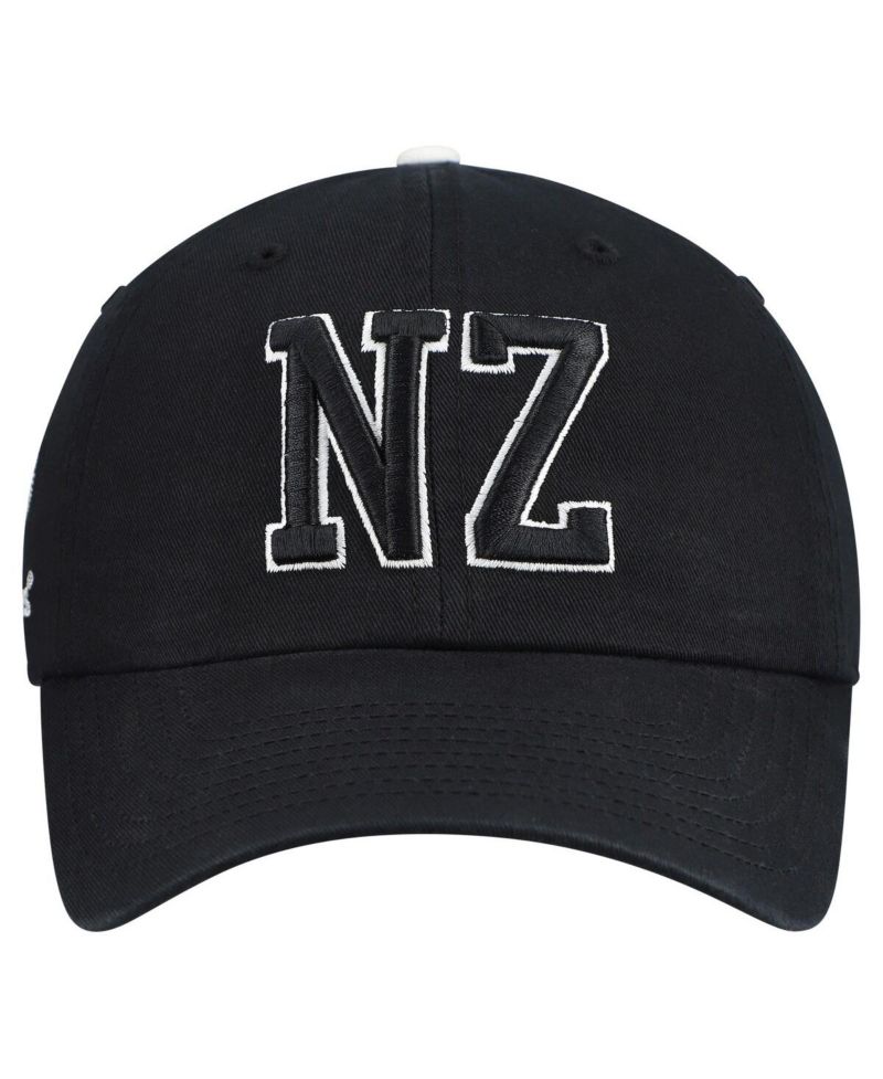 Men's Black All Blacks Generic Mass Clique Clean Up Adjustable Hat