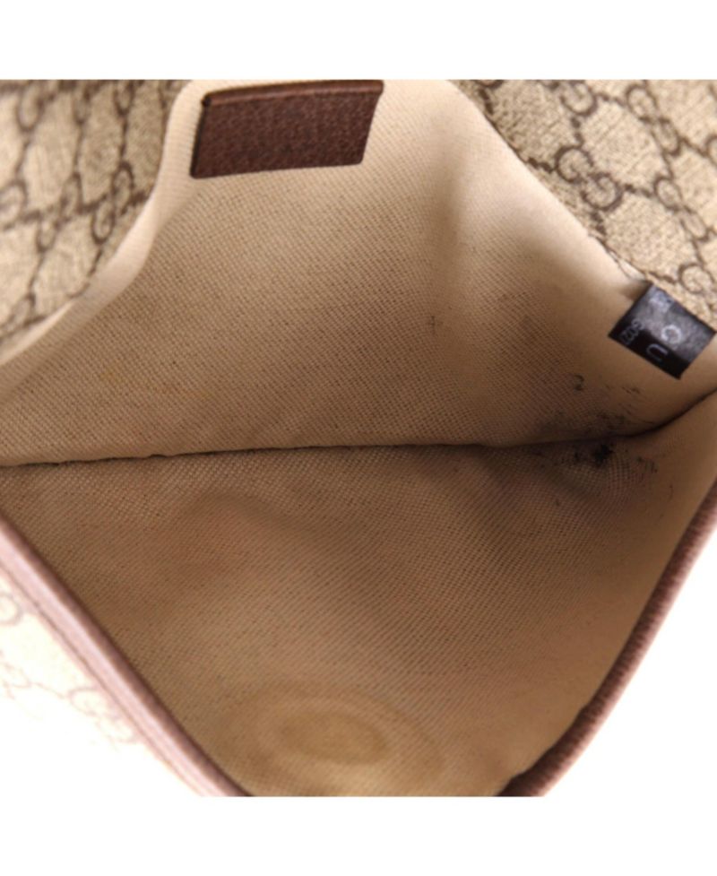 Neo Vintage Flap Belt Bag GG Coated Canvas