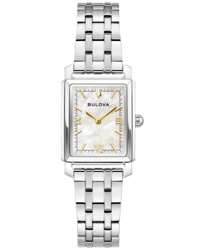 Women's Exclusive Classic Sutton Silver-Tone Stainless Steel Bracelet Watch, 21mm