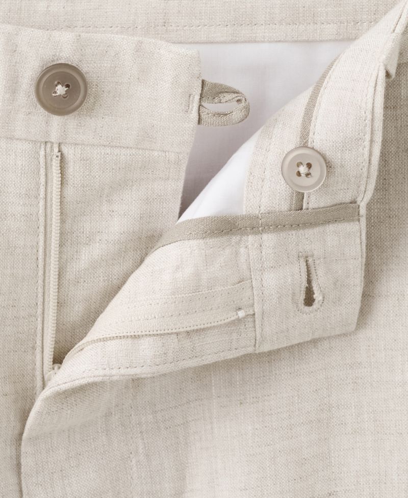 Men's Slim-Fit Linen Pants