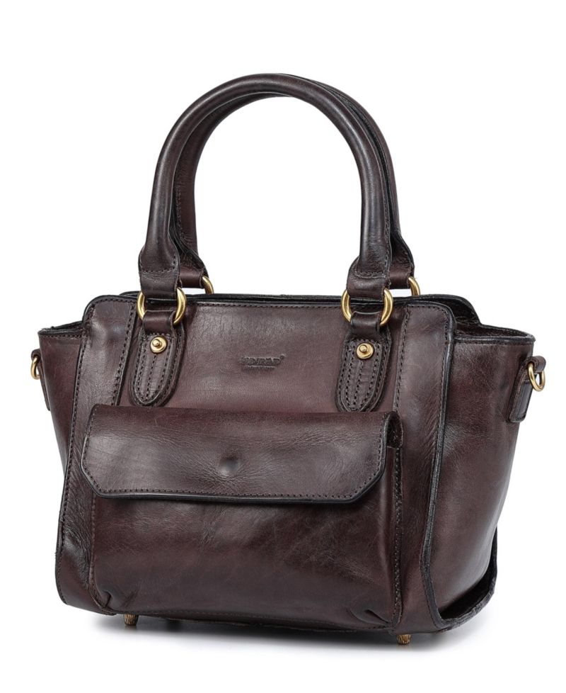 Pansy Small Leather Satchel Bag