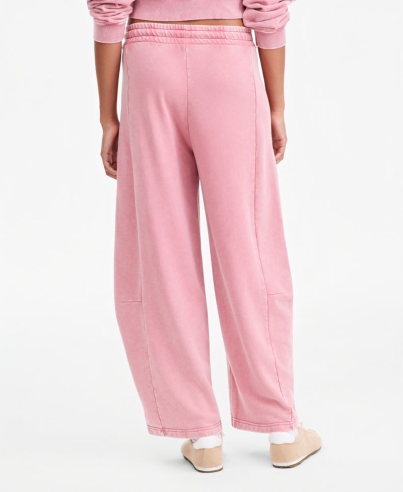 Petite Fleece High-Rise Drawstring Pants