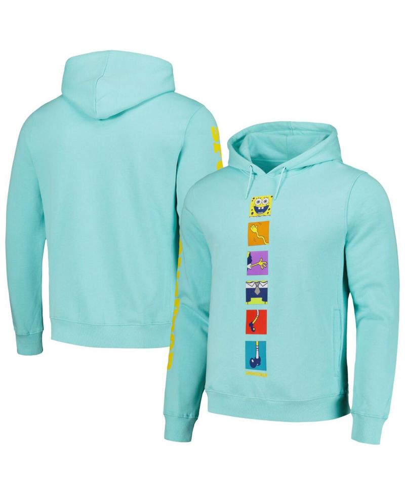 Men's & Women's Mint SpongeBob SquarePants Pieces Pullover Hoodie