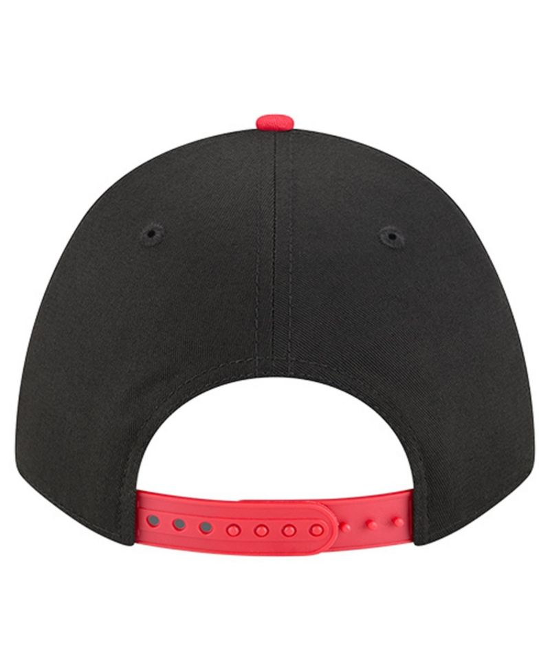 Men's Black Chicago Bulls Bold Arch COOLERA 9FORTY A-Frame M-Crown Adjustable Hat