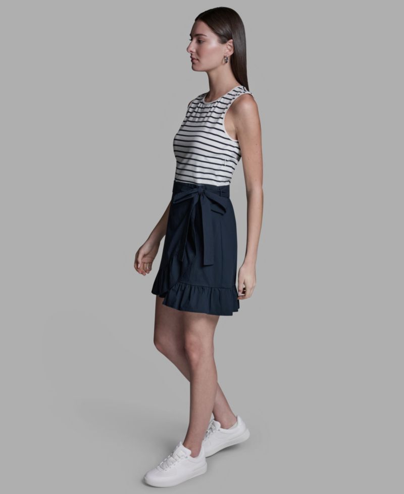 Women's Crewneck Sleeveless Dress