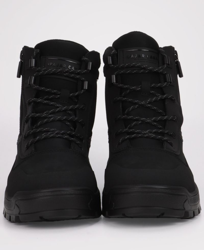 Men's Torsion Front-Lace Side Zipper Boots