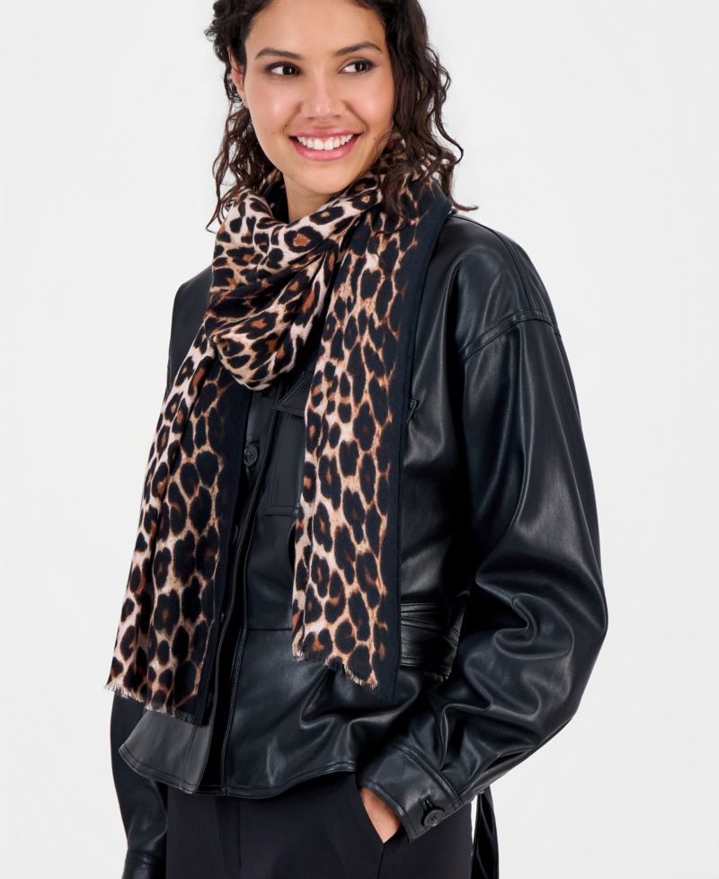 Classic Leopard Print Scarf