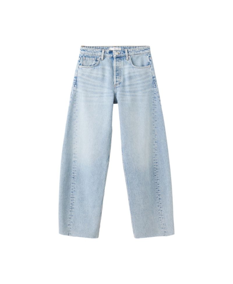 Women's Mid-Rise Baggy Balloon Jeans