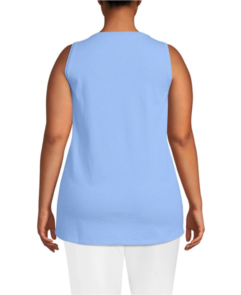 Plus Size Supima Cotton Tunic Tank Top