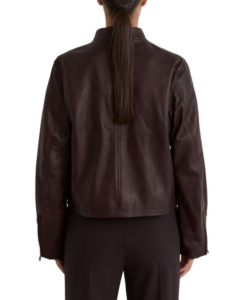 Women's Erin Leather Biker Jacket