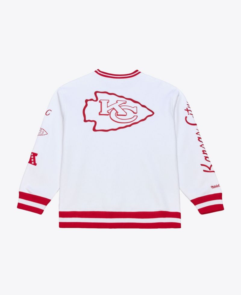 Men's White Kansas City Chiefs Arctic Fleece Sweatshirt