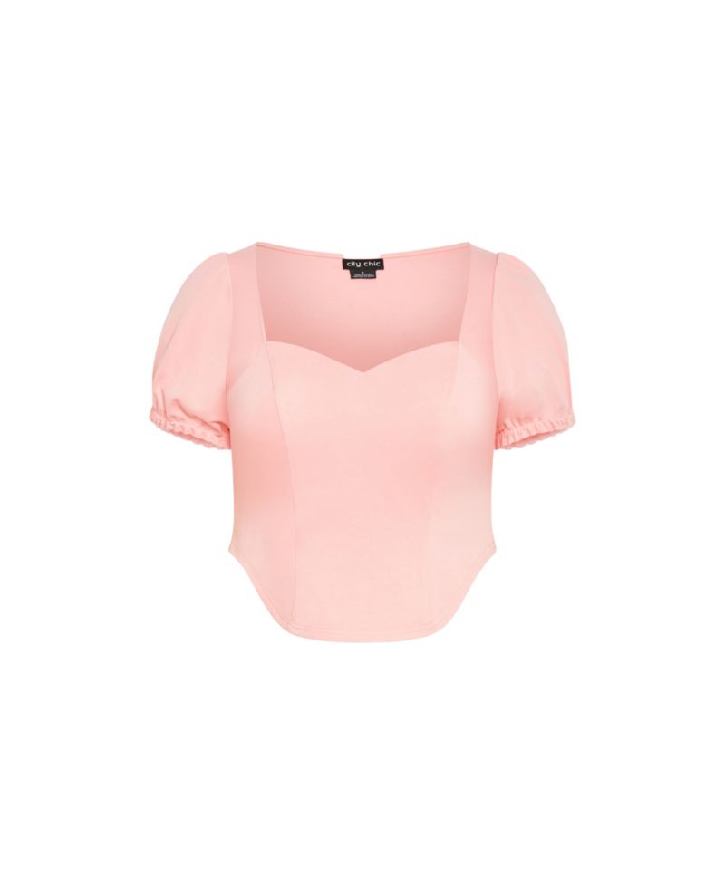 Women's Corset Puff Top