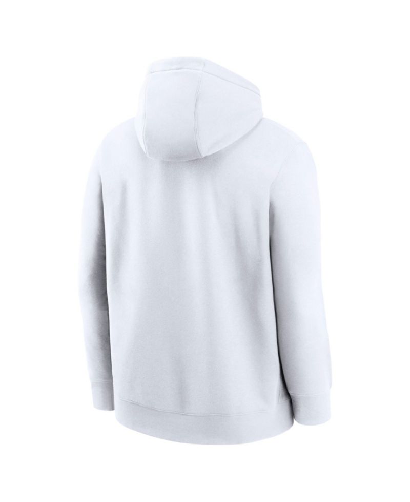 Men's White Boston Red Sox Logo Club Hoodie